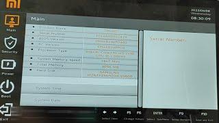 Enter BIOS Xiaomi
