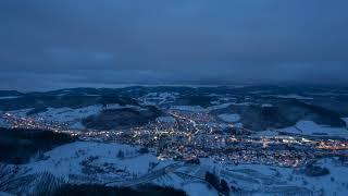 City Lights on Snow 4k Ultra Hd 2160p