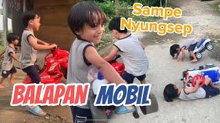 Balapan mobil sampe nyungsep