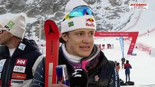 Lucas Pinheiro Braathen   - Solden post-race interview #weareskiing @atomic