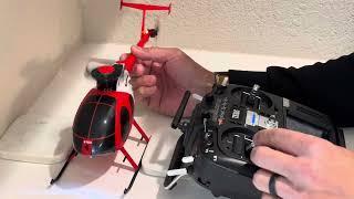 RC ERA C189 MD500 helicopter bound to RadioMaster TX16S Mark II Radio Controller