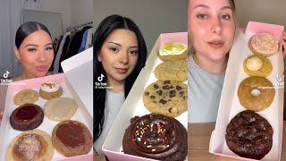 CRUMBLE COOKIES MUKBANG ASMR | TIKTOK FOOD COMPILATION | LUNA ASMR