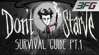 Don't Starve PS4 - Beginners Survival Guide Pt.1 - GETTING TO & SURVIVING WINTER (xX-SERVANT-Xx)