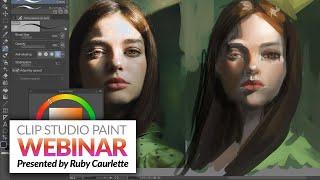 Webinar  – Creating characters using references in Clip Studio Paint presented by Ruby Caurlette