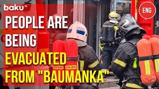 Evacuation from the burning Bauman Moscow State Technical University is underway