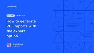 Scriptcase - How to generate PDF reports with the export option