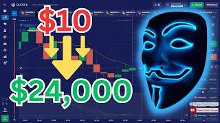 BEST QUOTEX COMPOUNDING STRATEGY TUTORIAL 2024|TURN $10 INTO $24000 TRADING QUOTEX LIVE (NO LOSS)