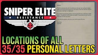 All 35 Personal Letters Sniper Elite Resistance