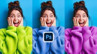 How to Change Color in Photoshop in 1 Minute!!!