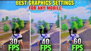 30 Fps + 40 Fps + 60 Fps Graphics settings | pubg graphics settings | Best 60 Fps Settings