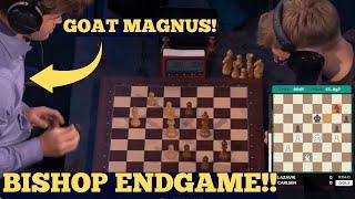 HOW TO WIN WITH BISHOP ENDGAME! | MAGNUS CARLSEN VS DENIS LAZAVIK | CCT FINALS 2024