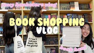 come book shopping with me (+ a book haul)️ cozy bookstore vlog