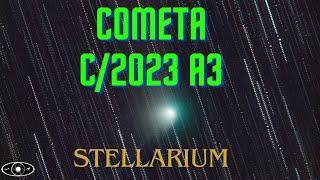 COMETA C/2023 A3 Tsuchinshan-ATLAS su Stellarium