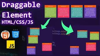 Draggable Element  in HTML | Drag and Drop in HTML | HTML/CSS/JS