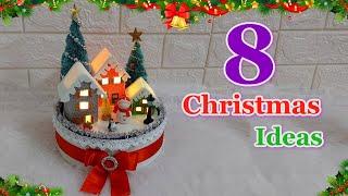 8 Step By Step Affordable Christmas Decoration ideas | DIY Christmas craft idea528