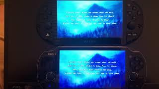 Playstation Vita 1000 (OLED) vs 2000 (Slim) colours and sound