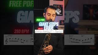 Giant Steps Etude FREE PDF! #jazz #bebop #jazzphrases #saxophone #jazzmusic #jazzsax #sax #coltrane