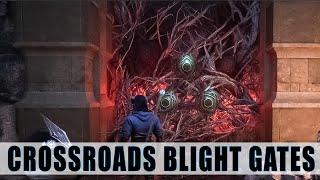 How to open the Blight gate doors in the Crossroads Dragon Age Veilguard