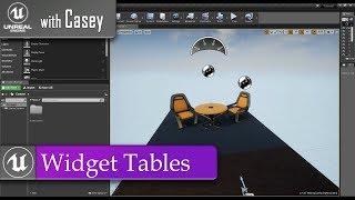 UE4 With Casey- Tables in Widgets & Reordering Tutorial