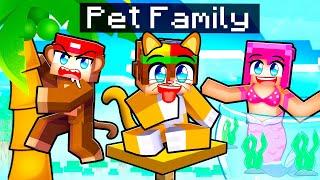 Having a PET FAMILY in Minecraft!