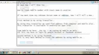 How to Trace Mobile Number with Exact Name & Location