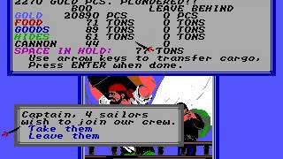 Sid Meier's Pirates Original 1987 DOS PC Version EGA Graphics