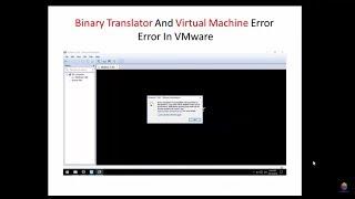 How To Solve Internal Error Virtual Machine Error in vmware