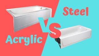 Which is a better bathtub: Acrylic vs Porcelain Enameled Pressed Steel