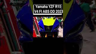 Yamaha YZF R15 V4 FI DD Review : GRAZIE VALE 46 | Blue, Yellow Mixed | Super Sports Series #shorts