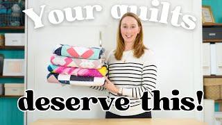 How to Fold a Quilt on the Bias