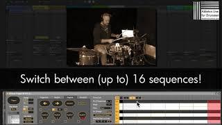 Trigger melodies, chord and sequences via your drums (or any other MIDI controller sending notes)