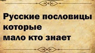 Русские пословицы которые вы не слышали, цитаты, мысли