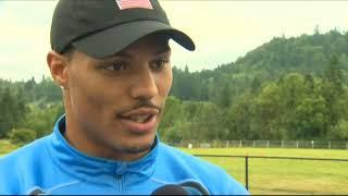 KGW file: Ryan Bailey talks about making the Olympics in 2012