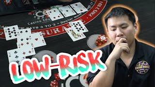 LOW-RISK BLACKJACK SYSTEM! Mendelchuck Betting System | Live Blackjack