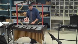 Ben Haines performing a blues solo on a vibraphone