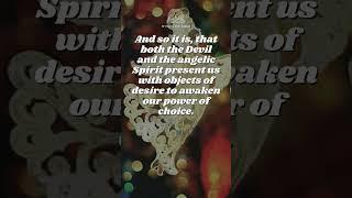 And so it is, that both the Devil and the angelic Spirit present  #wordsofrumi #quotes #affirmations