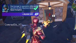 How to EASILY Deal damage to opponents while hovering with the War Machine's Hover Jets Fortnite