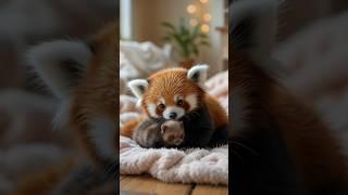 check out this adorable thing |Unexpected Friendship: Cub Red Panda Plays with Baby Hedgehog