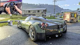 Pagani Huayra - The Crew Motorfest (Steering Wheel gameplay)