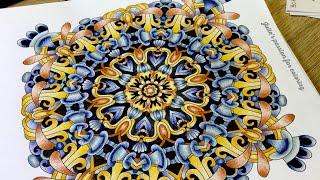 CENTERED by Angie Grace - prismacolor pencils - color along