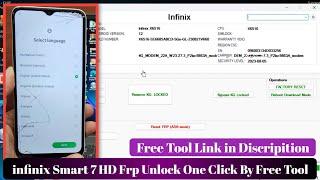 infinix Smart 7 HD Frp Unlock By Free Tool || infinix X6516 Frp Unlock Android 12 2023 Latest Update