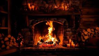 Cozy Fireplace 12 Hrs  Crackling Fire Ambience with Burning Logs [No Music]