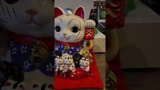 SUPER CUTE MANEKI-NEKO LUCKY CAT #dise #love #maneki #manekineko #kibori #suerte #luckycat #japan