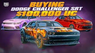 Buying Dodge Challenger SRT with $100,000 UC | 1 Dodge Giveaway |  PUBG MOBILE 