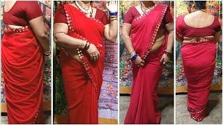 Aaj Sonam Aunty ne party me jaane ke liye kuch aise Saree Draping kiya | Saree Tips