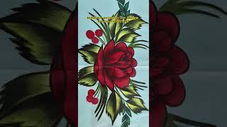 Chadar painting New Design|Bedsheet painting Handmade design #bedsheetpainting #acrylicpainting