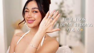 TRIAL LOOK FOR MY WEDDING + Q & A | ZEINAB HARAKE