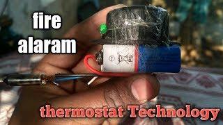 How to make fire alarm || thermostat Technology || RJ tech-world || Telugu.