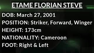 Etame Florian Steve •Striker•Forward•Winger• Football CV Video