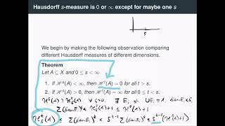 Hausdorff Dimension